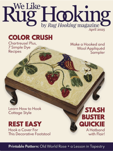 April We Like Rug Hooking Cover